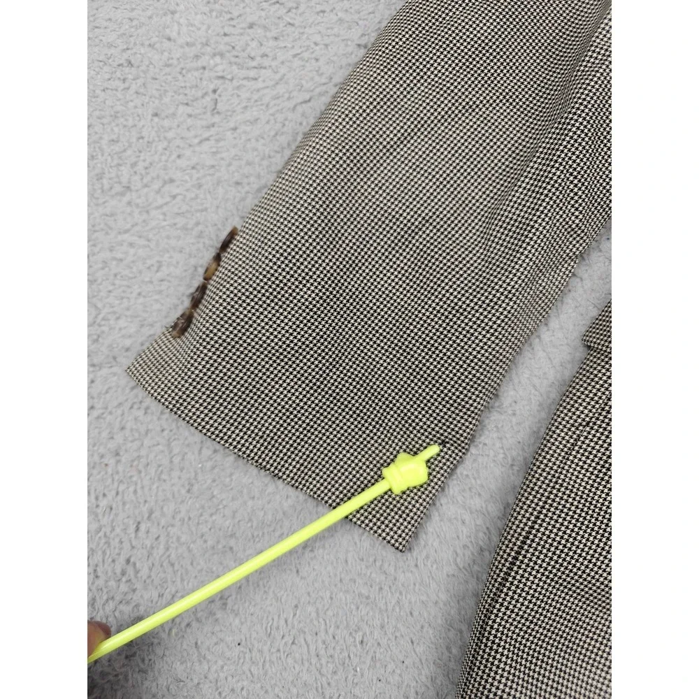 Vintage Lauren Ralph Lauren Blazer Mens‎ 42L Beige Check Wool Sport Coat Jacket